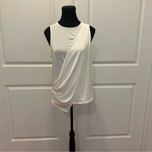 Express Cream Draped Blouse
